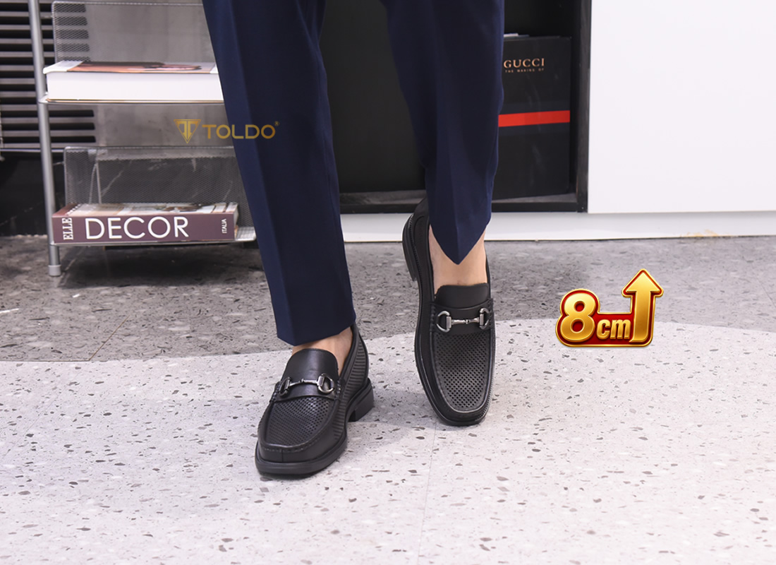Giày cao nam 8cm đục lỗ thoáng khí 7